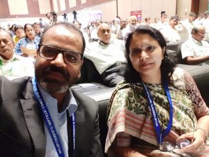 Ms-Neeru-Bhooshan-CEO-Pusa-Krishi-with-Dr-Hulas-Pathak-PI-CEO-IGKV-RABI-at-Nutricereals-conclave-29-30-Nov-2019-Hyderabad