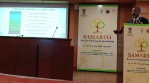 Dr-Hulas-Pathak-PI-CEO-presenting-IGKV-R-ABI-progess-and-achievements-in-National-SAMARTH-Review-and-Planning-meeting-New-Delhi-dated-18-Nov-2019